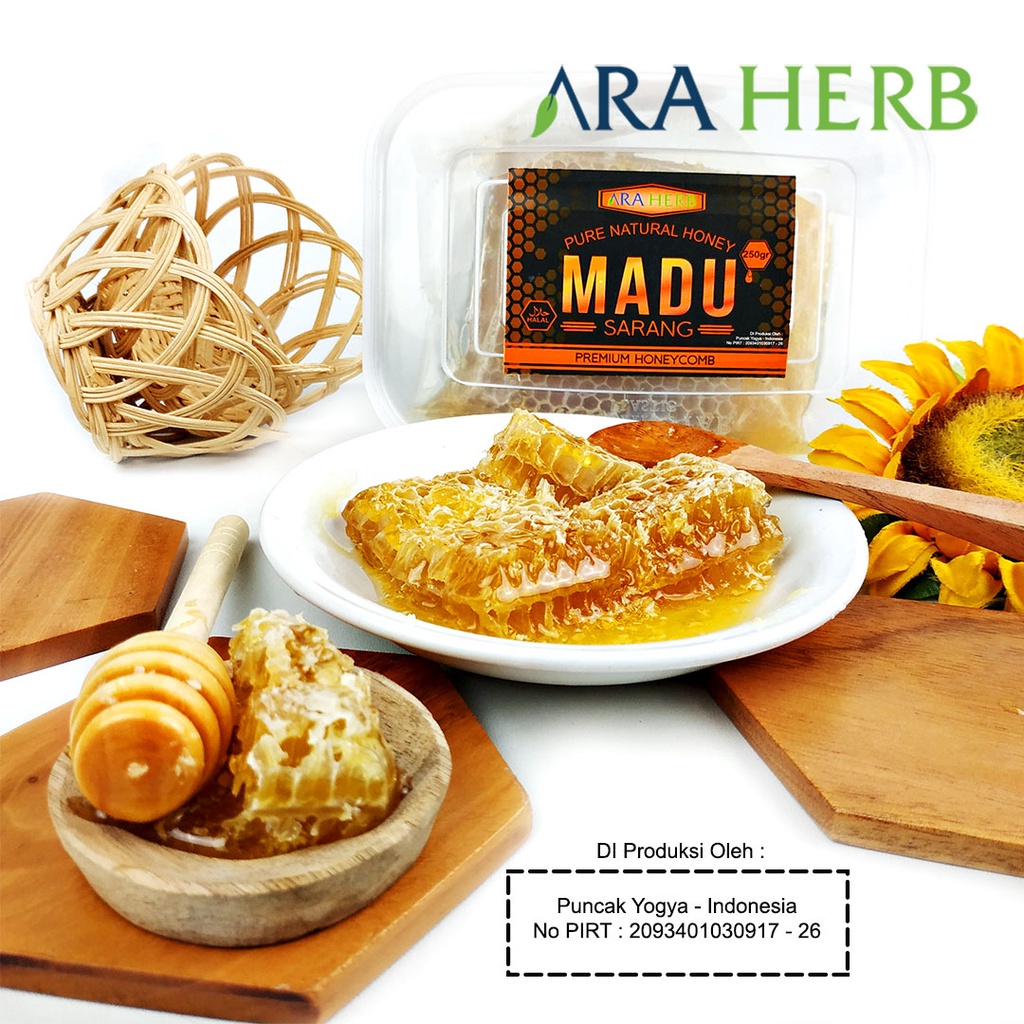 Madu Sarang Asli Honeycomb Malifera  / Madu Herbal Murni