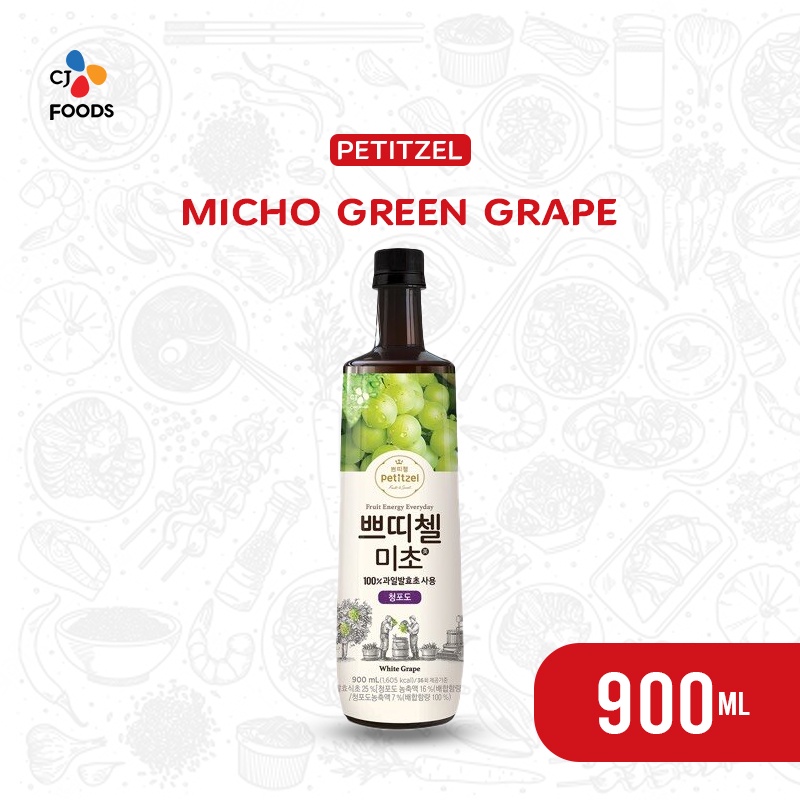

PETITZEL Micho Green Grape / Minuman Cuka Anggur Hijau 900 Gram