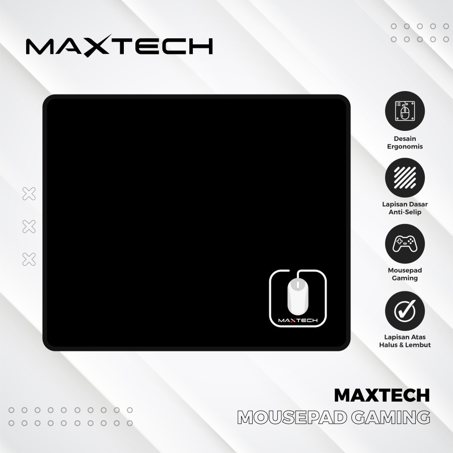 Mousepad Gaming Maxtech 20cmx24cmx1.2mm