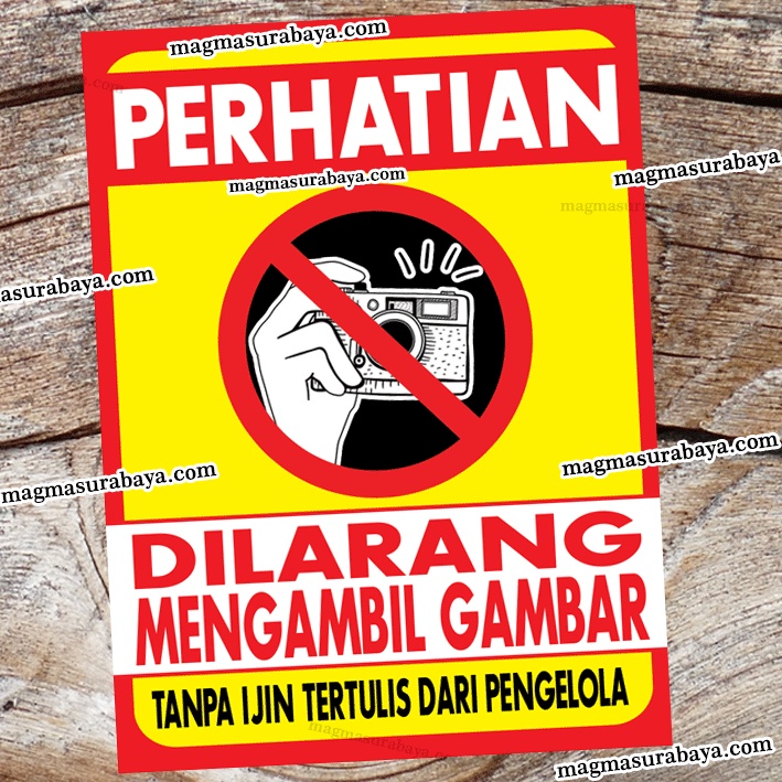 

Stiker Dilarang Mengambil Gambar - Memotret - Memfoto