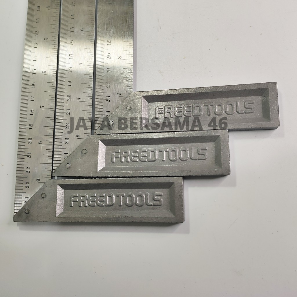 SIKU TUKANG RRT /  PENGGARIS SIKU TUKANG TEBAL JUMBO / PENGGARIS TUKANG BESI / GARISAN PENGGARIS SIKU BESI TUKANG 10&quot; 12&quot;