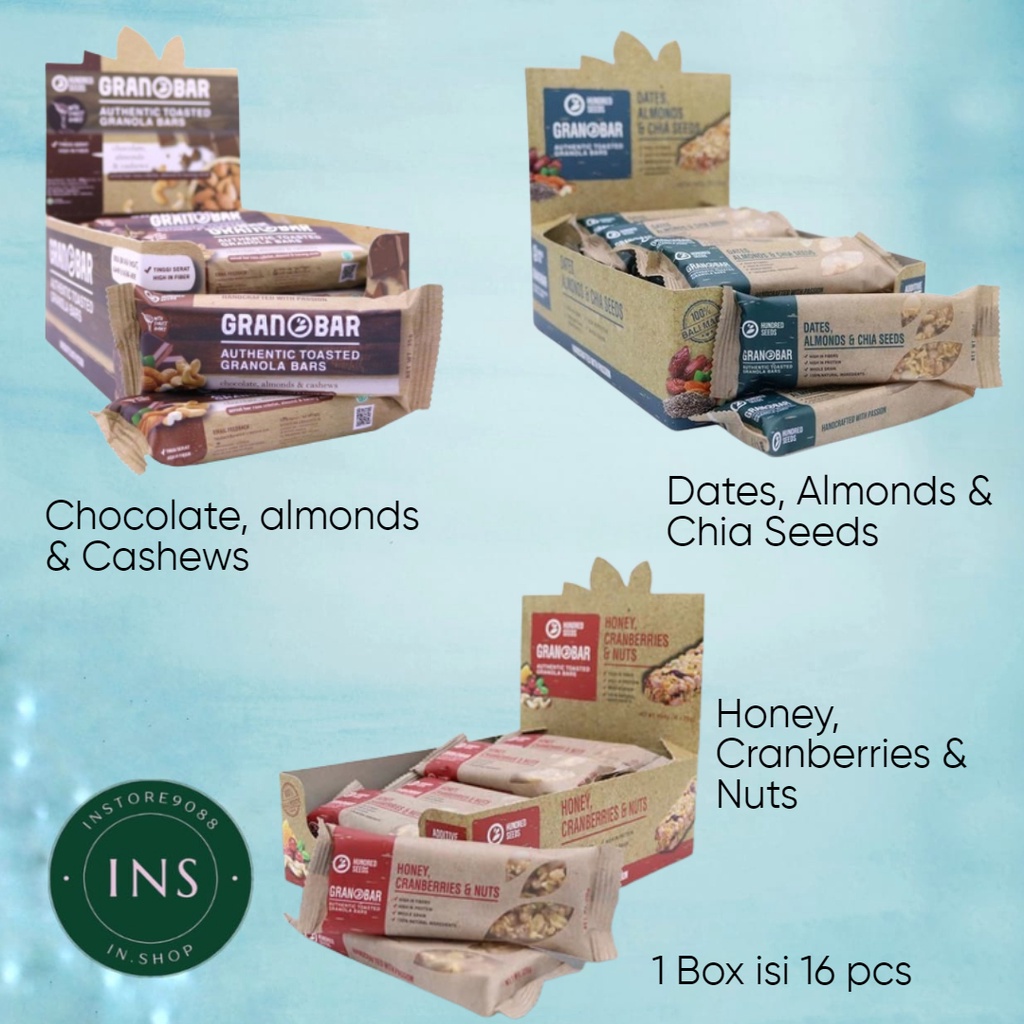 

GranoBar Granola Bar Honey Cranberrie Chocolate Almonds Dates Almond isi 16