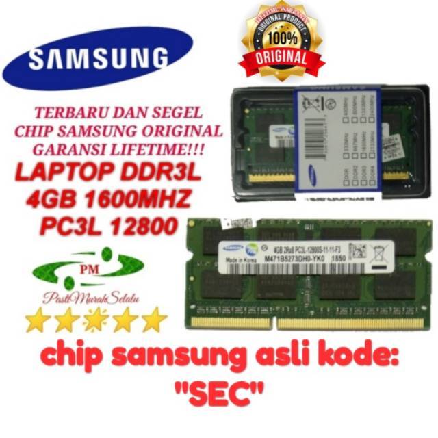 RAM NB 4GB DDR3L 12800 LAPTOP Shopee Indonesia