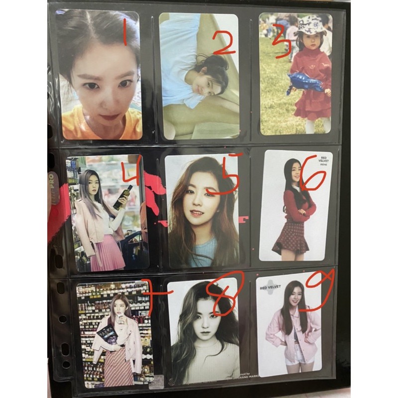 RED VELVET IRENE PHOTOCARD