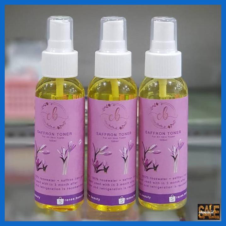 RENOTWAJAH- TONER WAJAH BUNGA SAFFRON ASLI GOLD OF IRAN PLUS ROSE WATER -ASLIII.