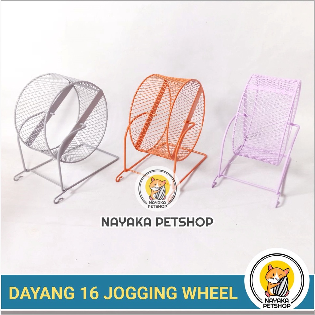 Dayang 16 Kincir Hamster Jogging Wheel Sugar Glider Roda Putar Tupai Mainan Rolling Hewan