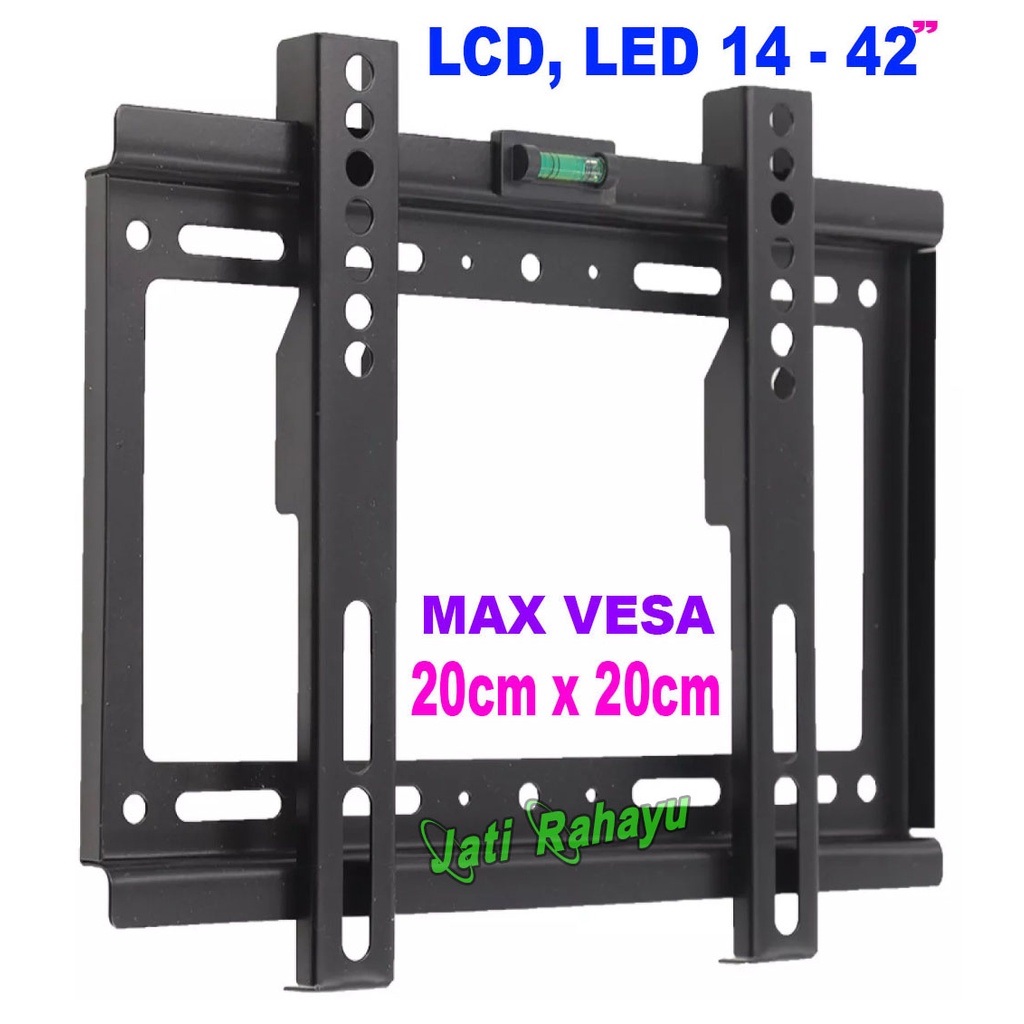 BRACKET TV FIX LED LCD 14&quot; - 42' / BRACKET TV DINDING 14 INCH HINGGA 42 INCH