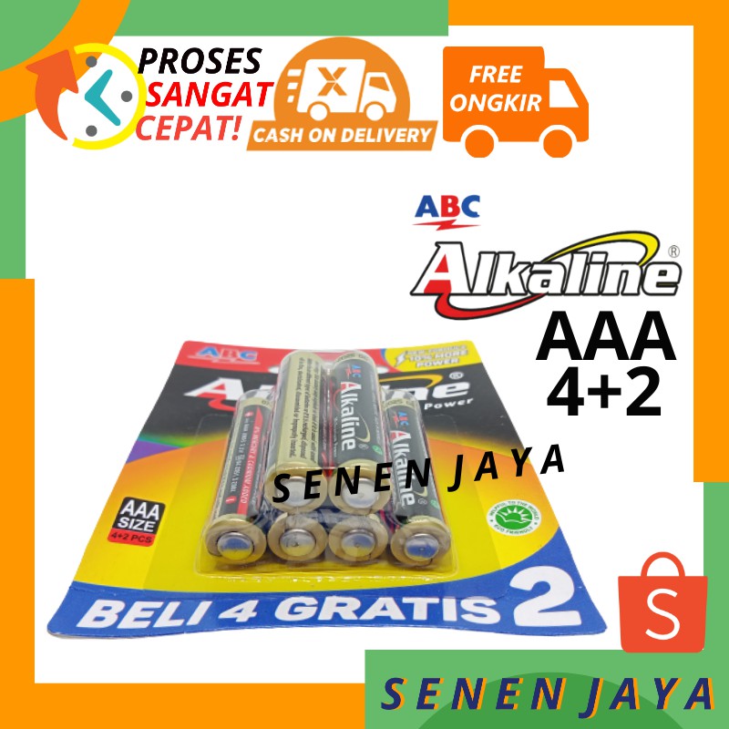 Dreambrown_ Abc Alkaline Aaa A3 4+2 Batre Abc Alkaline Aaa Batre Aaa Alkaline Abc 1.5V 6 Pcs Batre
