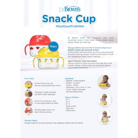 MAK277 DR BROWNS TEMPAT  SNACK , SNACK CUP