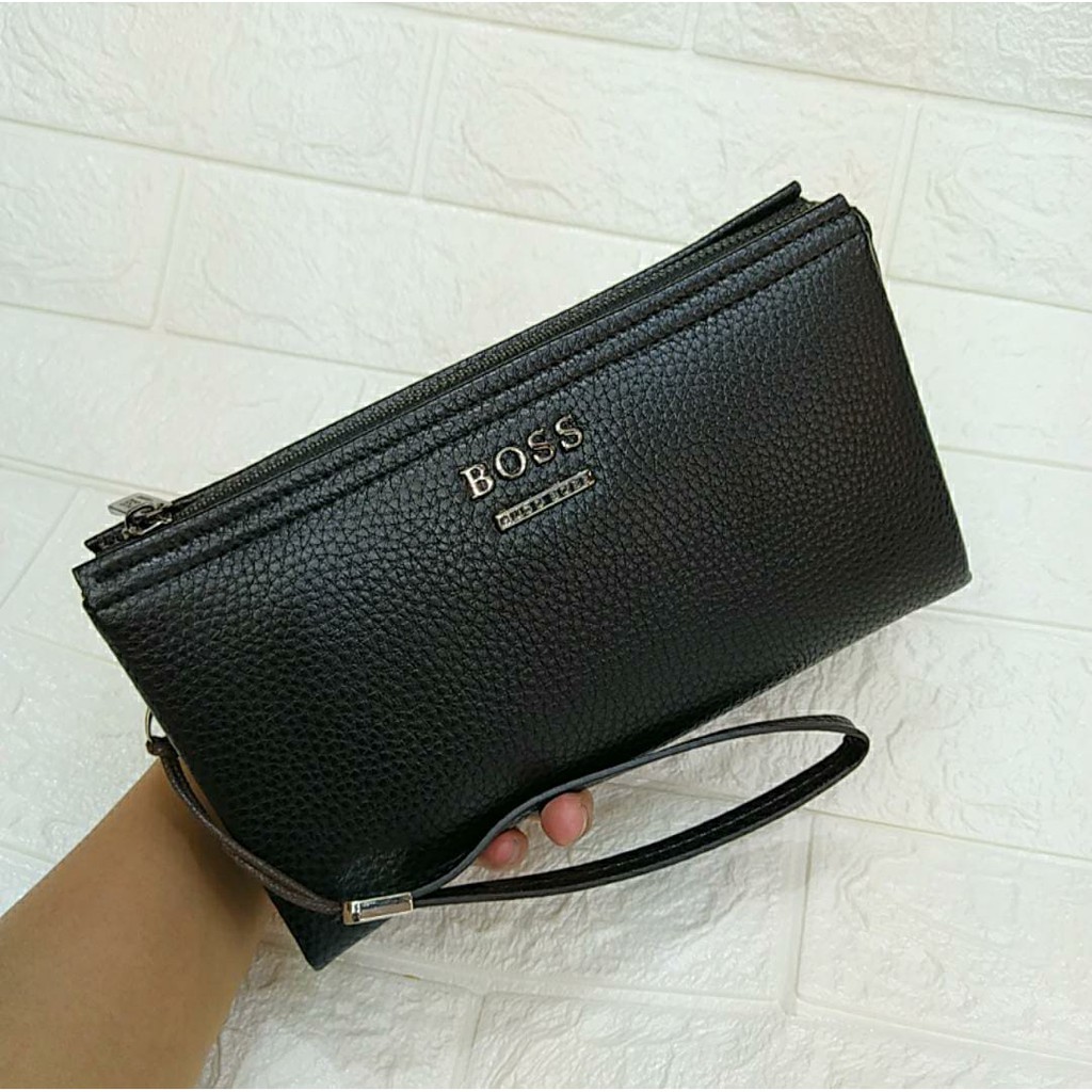 Clutch/Handbag Pria kulit import