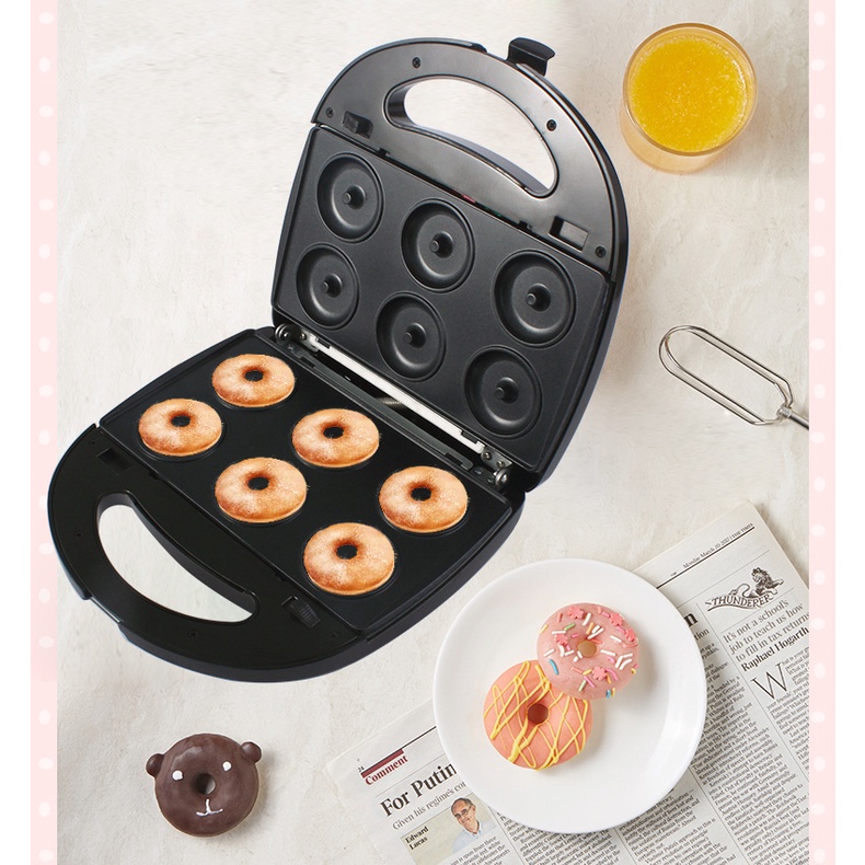 6-in-1 Alat Pembuat Waffle / Donat / Sandwich Multifungsi