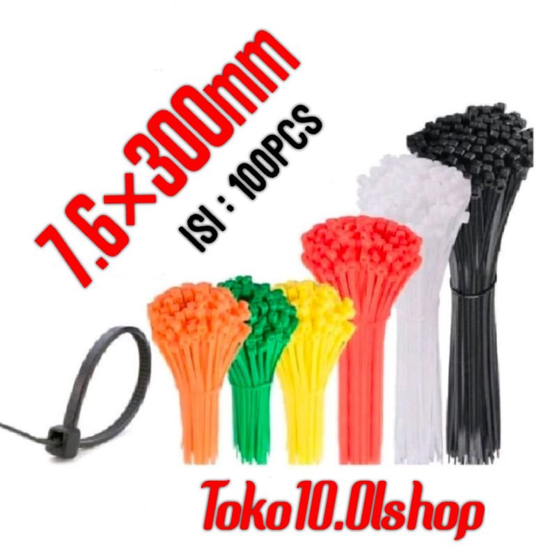 Kabel Ties / INSULOCK/ INSULOK/ CABLE TIES 7.6X300MM 30CM 100PCS⭐ Toko10⭐