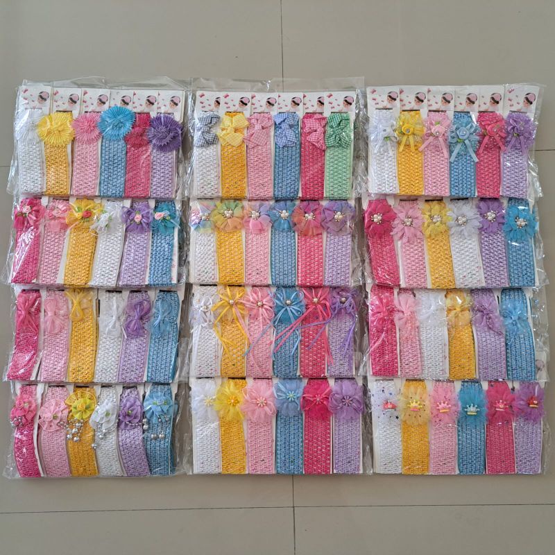 Bandana Bayi Jala Kecil 4cm Baby 12buah Kulakan Grosir