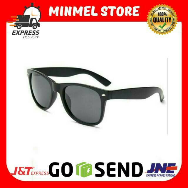 KACAMATA HITAM RETRO STYLE BLACK SUNGLASSES KACA MATA FASHION