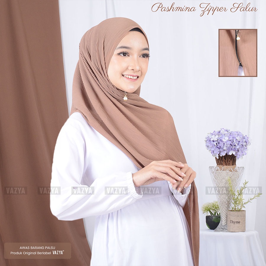 Pashmina Plisket Zipper