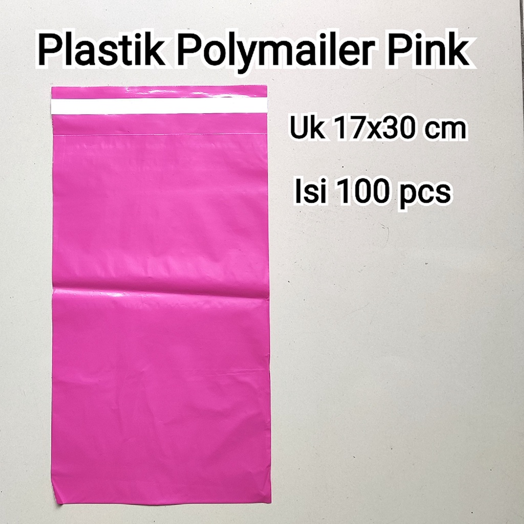 Polymailer uk 17x30 (100pcs) Plastik Packing Lem Silver, Plastik Lem