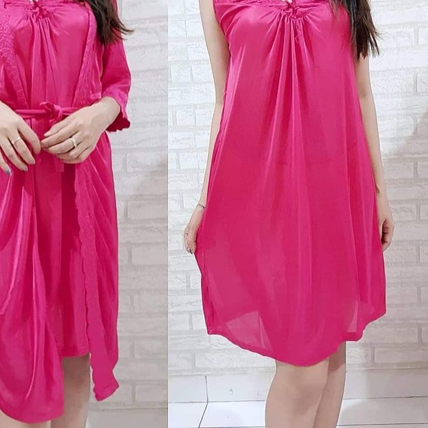 ◄ hokyfashion BAJU TIDUR SANTAI PIYAMA WANITA KIMONO SET RECOMANDED / NAVY.MAROON.FANTA ➮