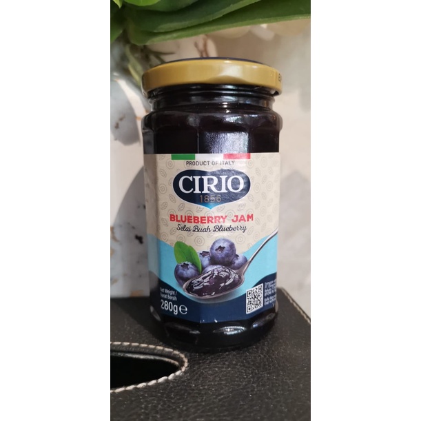 

CIRIO BLUEBERRY JAM 280 GR / Topping / Selai Blueberry/ Olesan Roti