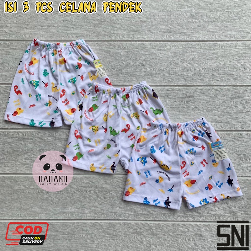 3 Setelan Baju Pendek Celana Pendek Bayi Baru Lahir Almeera Baby And Kids