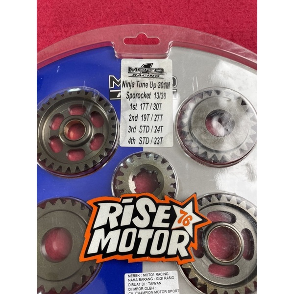 Gear ratio Moto 1 Ninja Tune Up 201 Meter