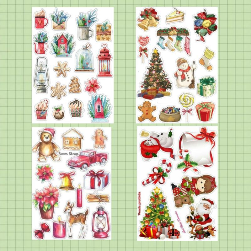 

Stiker Tumbler Natal /Stiker Asthetic Natal/ Stiker DIY/ Stiker Hanbook ,diary /Journal