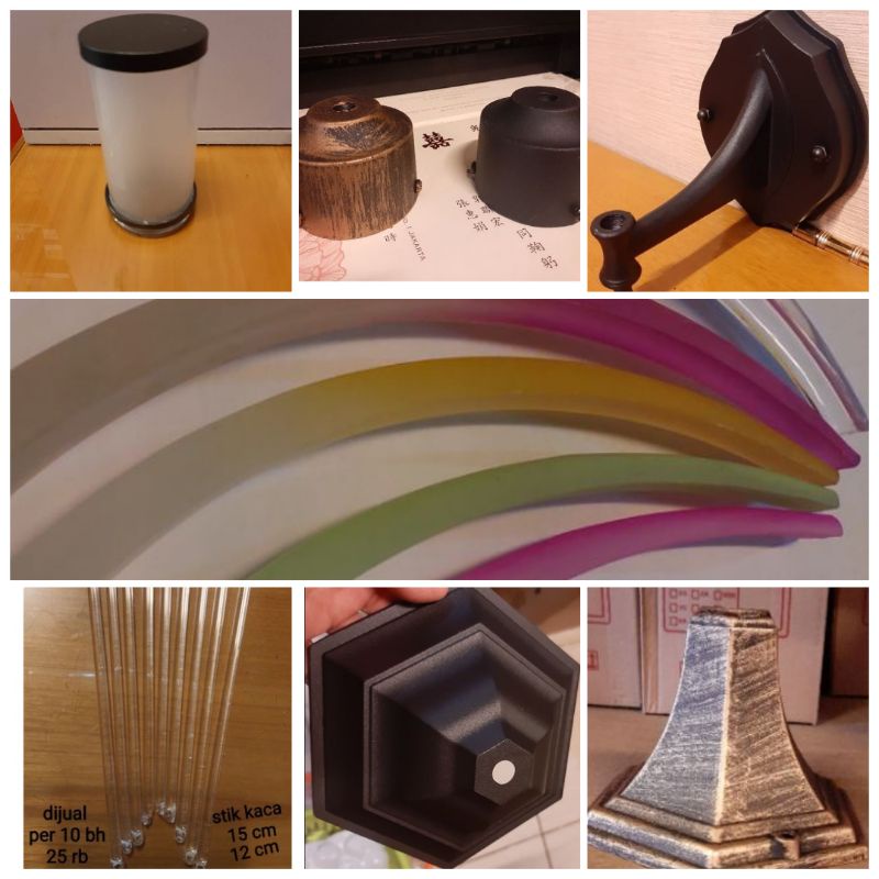 Sparepart Kaca Kaki Dinding Pilar Lampu Taman