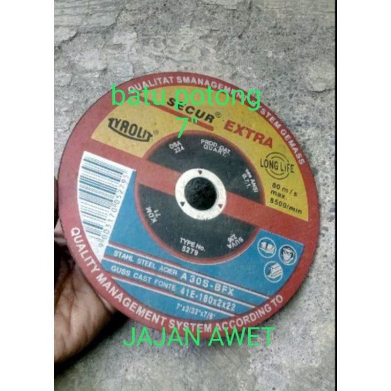cutting wheel 7 inch - batu potong 7" - mata potong 7 in - mata batu potong 7"