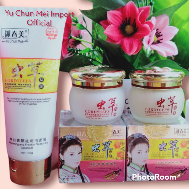 YU CHUN MEI CORDYCEPS Herbal (Cream siang, Malam, Sabun Yu Chun Mei)