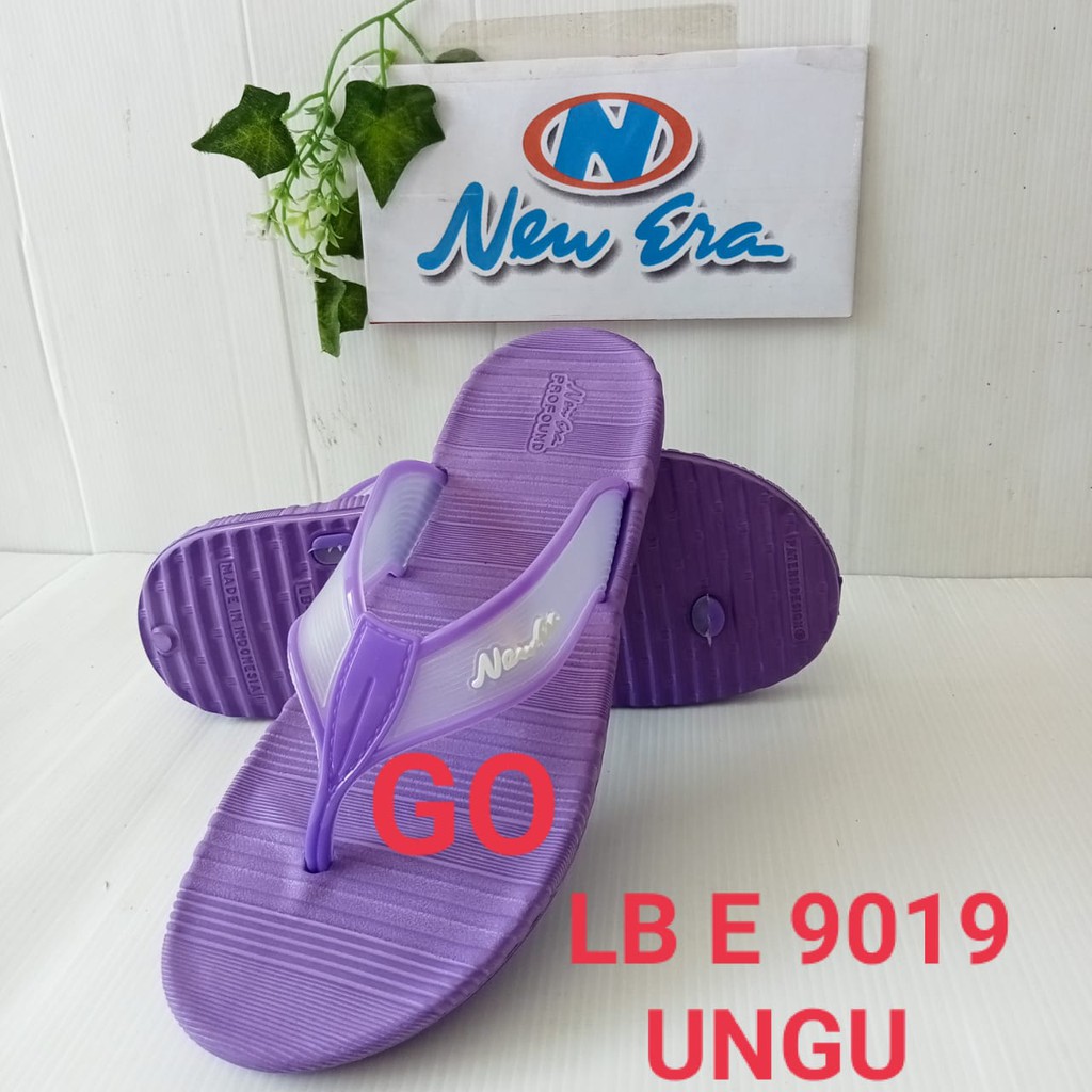 gos NEW ERA LB E 9019 Sandal Jepit Karet Perempuan Sendal Casual Sehari-hari Anti Slip Original