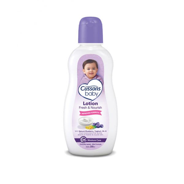 [200ML] [BPOM] Cussons Baby Lotion | Lotion Bayi | Fresh &amp; Nourish | Mild &amp; Gentle | Soft &amp; Smooth | BODY LOTION_Cerianti