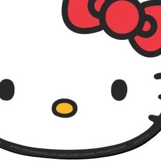 

✶ sticker kepala hello kitty - Putih ➦