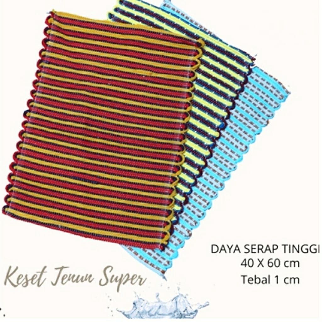 Keset Tenun Bahan Tebal Dan Menyerap