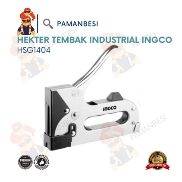 

HSG1404 PAKU STAPLES HEKTER GUN TACKER TEMBAK MANUAL INDUSTRIAL INGCO