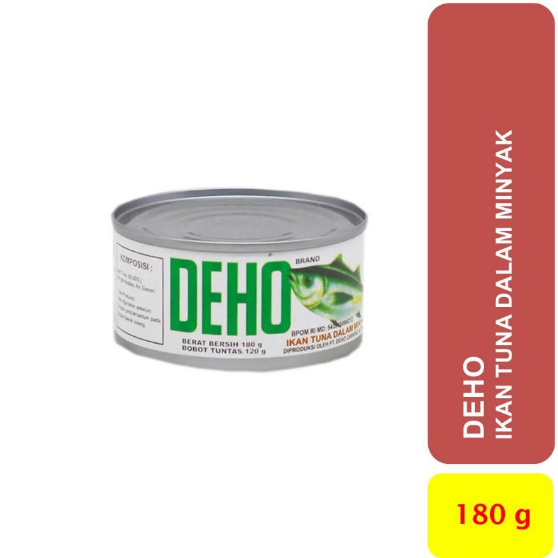 

Tuna dalam Minyak kemasan Kaleng 180 gram merk DEHO