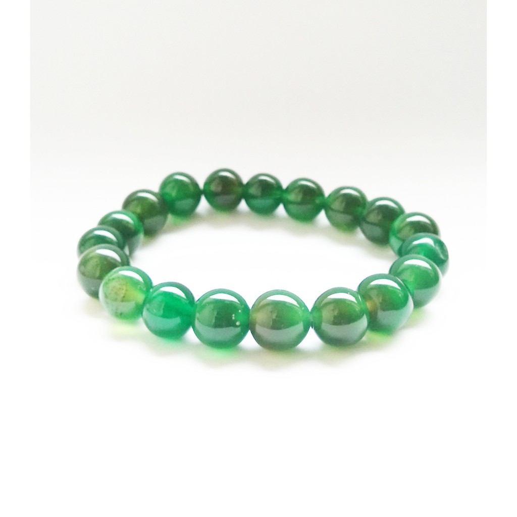 FA Gelang Batu Giok Hijau Lumut