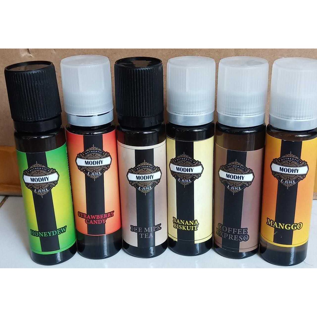 100RB saja bawa pulang 6pcs MODHY E-Juice LIQUID PREMIUM 60ML 0NIC