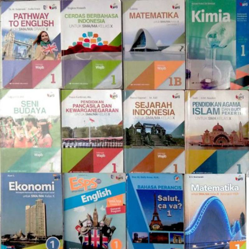 

Buku cetak SMA kelas 10 dan Kelas 11 Erlangga seken