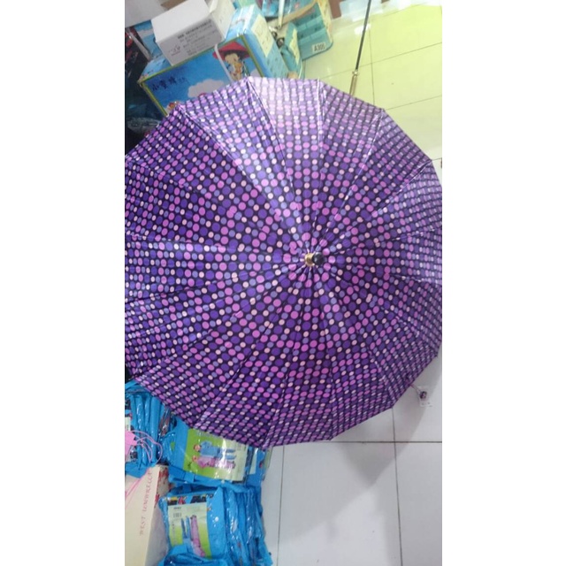 PAYUNG GOLF MOTIF POLKADOT BAHAN SATEN