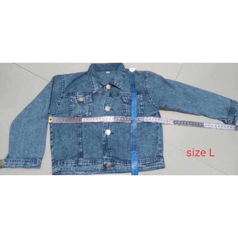 JAKET JEANS ANAK/JAKET CROP ANAK JAKET ANAK UNTUK USIA 1_6 TAHUN