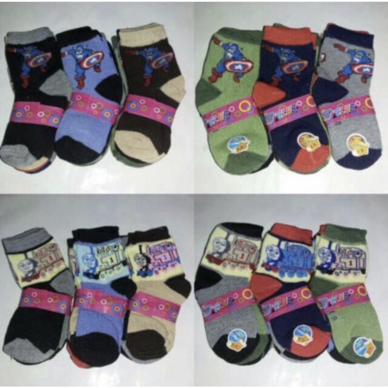 COD Kaos kaki anak bayi motif lucu karakter TK &amp; SD laki laki perempuan Random kaos kaki murah berkualitas