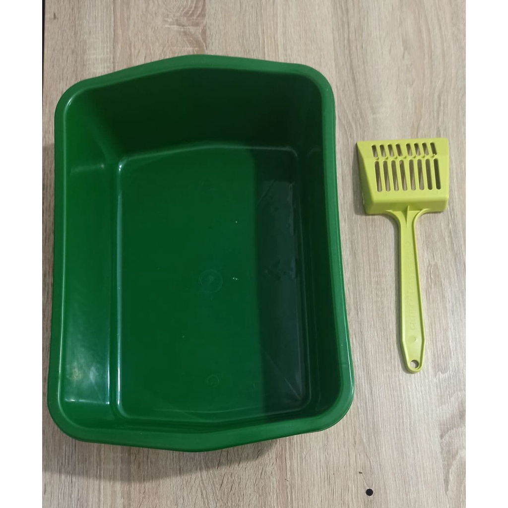 Bak Pasir Kucing Jumbo + Serok Pasir