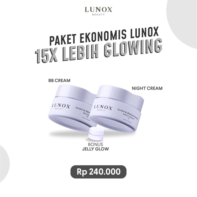 Paket Hemat Lunox Beauty 15x Lebih Glowing