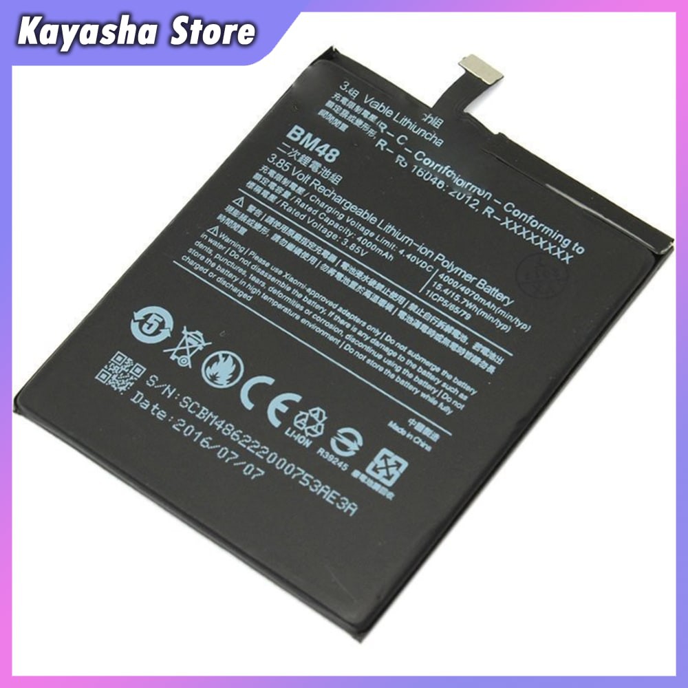 KYS BATERAI XIAOMI MI NOTE 2 3.8V 4000MAH BM48 (ORIGINAL) BLACK XOBT0RBK
