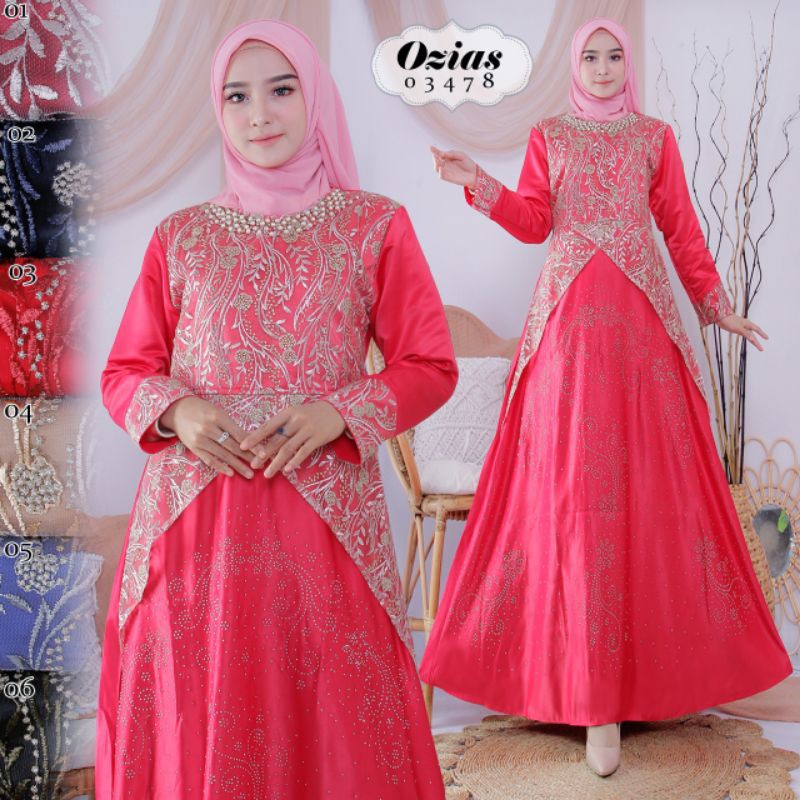 OZIAS Gamis lebaran/ Gamis pesta/ Gamis kondangan