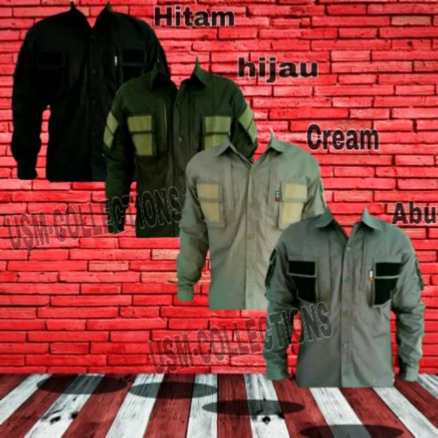 Kemeja Tactical 511 / Kemeja PDL lapangan / kameja KPU / Tactical airsoft outdoor