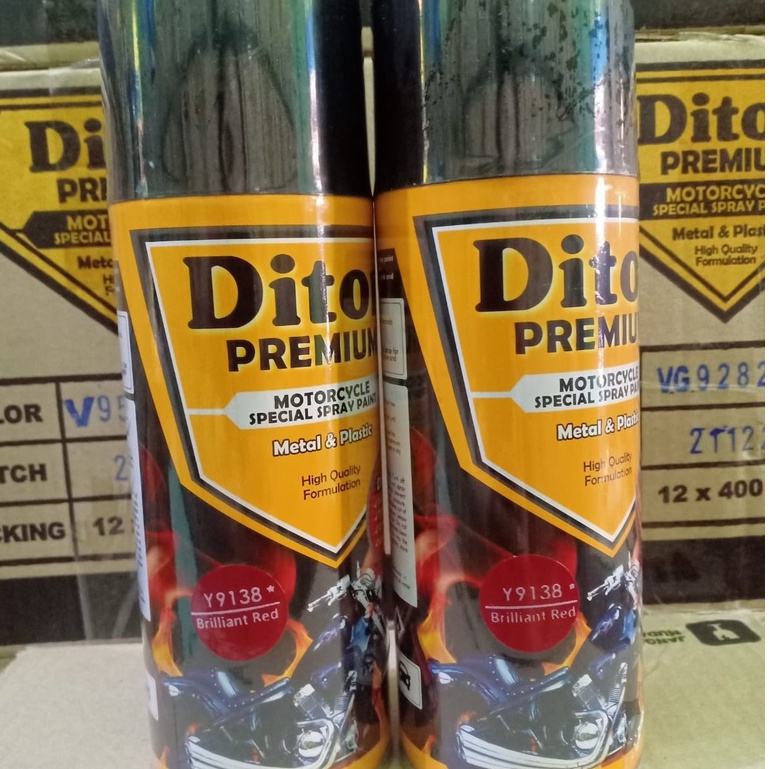 New DITON Premium YAMAHA COLORS Pilok Pilox Cat Semprot Y9138* Brilliant Red / 9138 Merah Briliant (400cc)