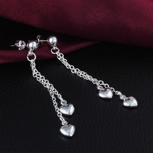 Anting Gantung Hati Double Layers