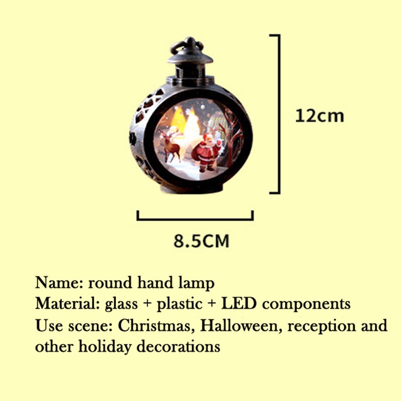 Lampu Gantung LED Bentuk Santa Claus Snowman Tenaga Baterai Untuk Dekorasi Natal