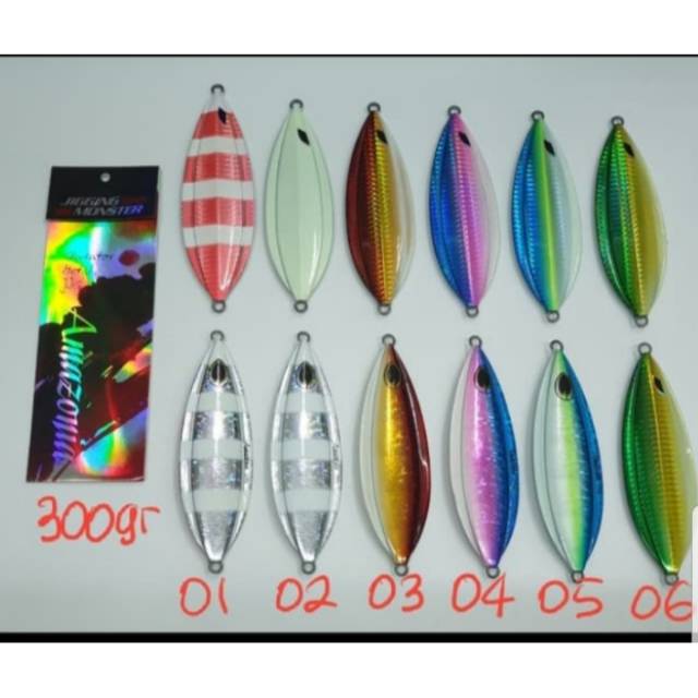 METAL JIG JIGGING MONSTER AMAZONIA 300gram (GID)