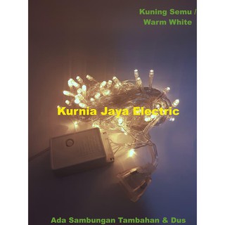 LAMPU POHON NATAL LED HIAS DEKORASI WARM WHITE 100LED